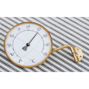Termometer i messing, C, udendrs, =10,5 cm
